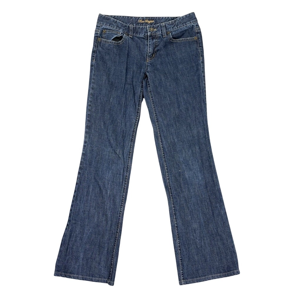 Ann Taylor Modern Fit Lindsay Waist Jeans‎ Medium Blue Straight Size 2